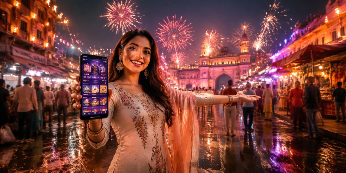 Indian player enjoying Teen Patti on mobile device